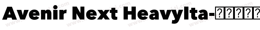 Avenir Next HeavyIta字体转换